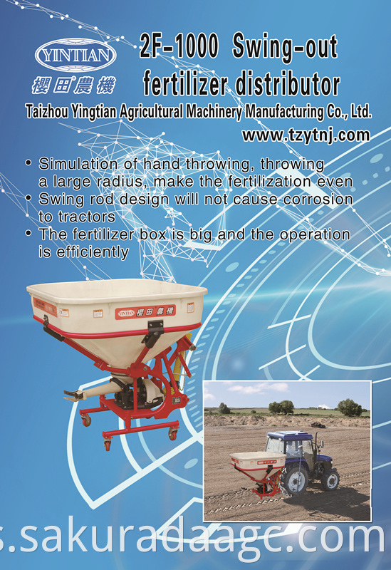 open type fertilizer spreader